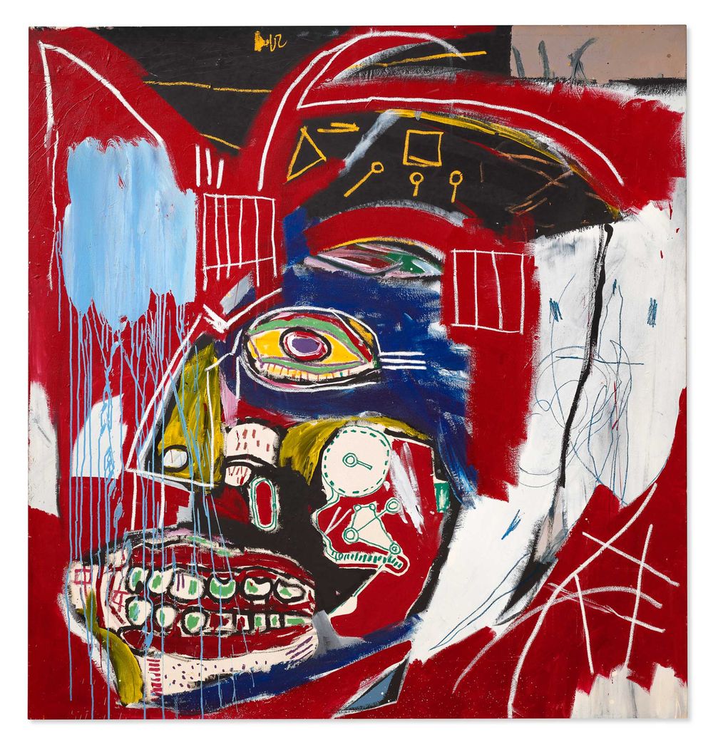 Basquiat skull painting sold for almost double of estimate — at $93.1 million