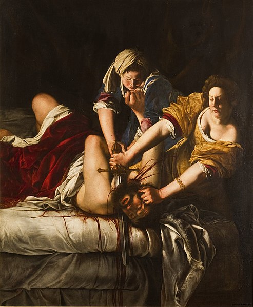 Powerful woman artist and rape survivor Artemisia Gentileschi was born today, 429 years ago
