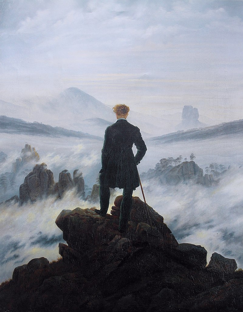 Born on this day: Caspar David Friedrich, Man facing forlorn landscapes