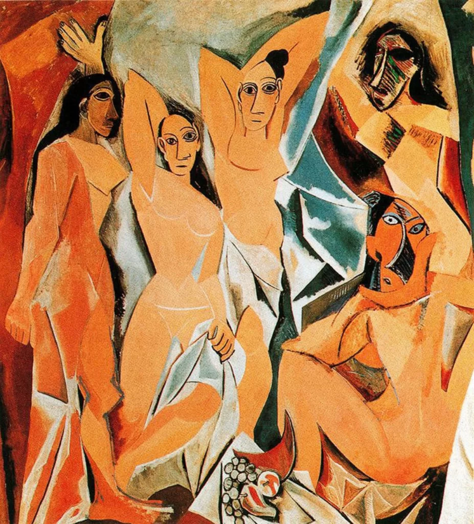 Famous Pablo Picasso Painting Les Demoiselles d’Avignon 