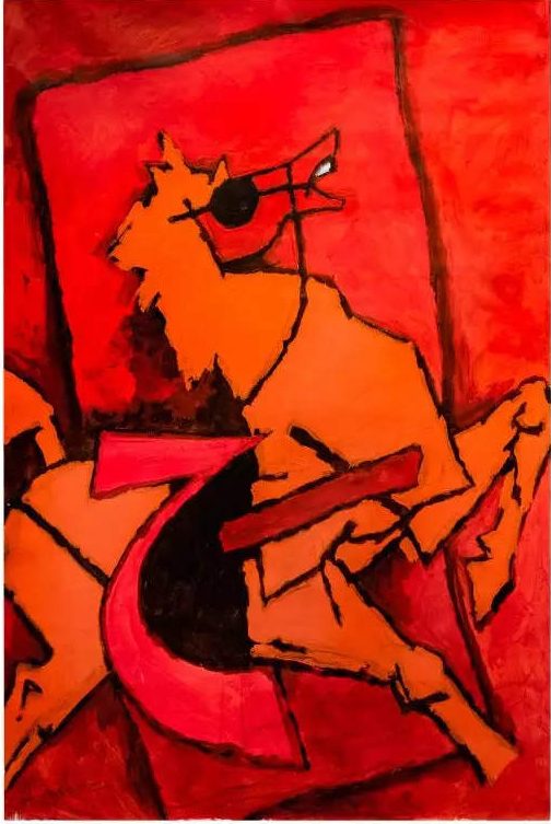 22 years old artwork by M.F. Husain sold for $201,600 at first ‘phygital’ sale