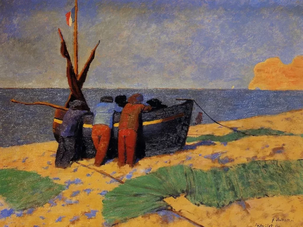 The Fourteenth of July at Etretat by Felix Vallotton 