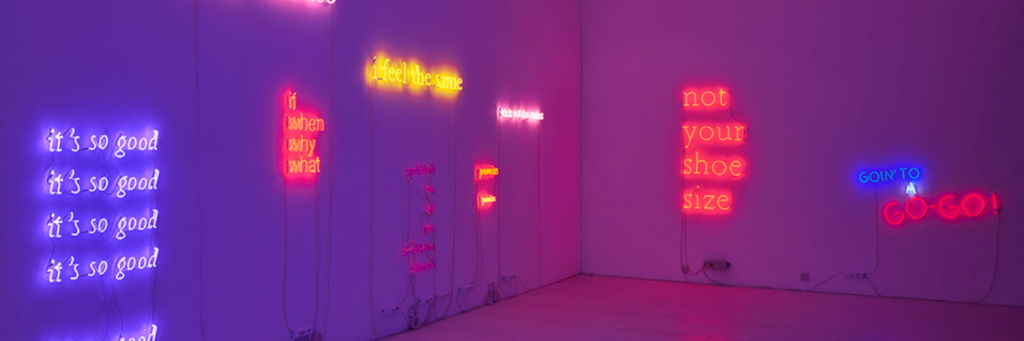 Collective Memory and Our Sense of Psychological Security: Neon works by Douglas Gordon Displayed at Gagosian