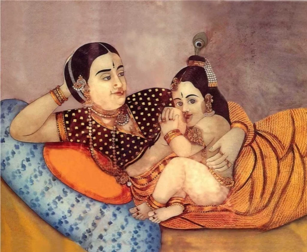 Yashoda feeding Krishna