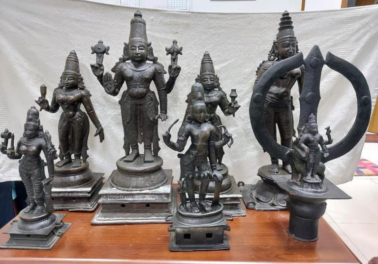 Indian Police Seize 55 Stolen Hindu Idols From An Art Collector In Chennai