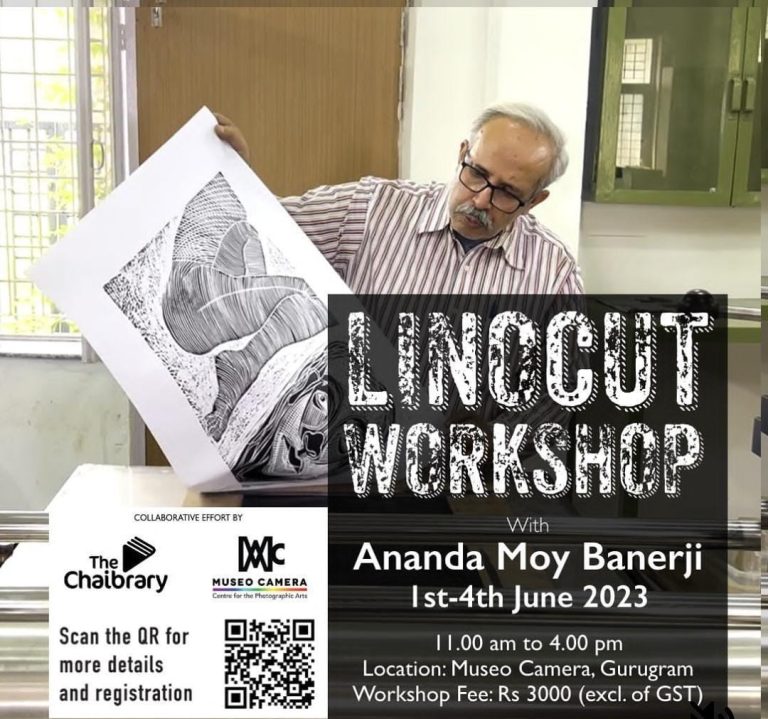 Linocut Workshop with Renowned Visual Artist Ananda Moy Banerji