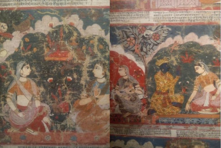 The Influence of Medieval Sanskrit Text From India in This Painting