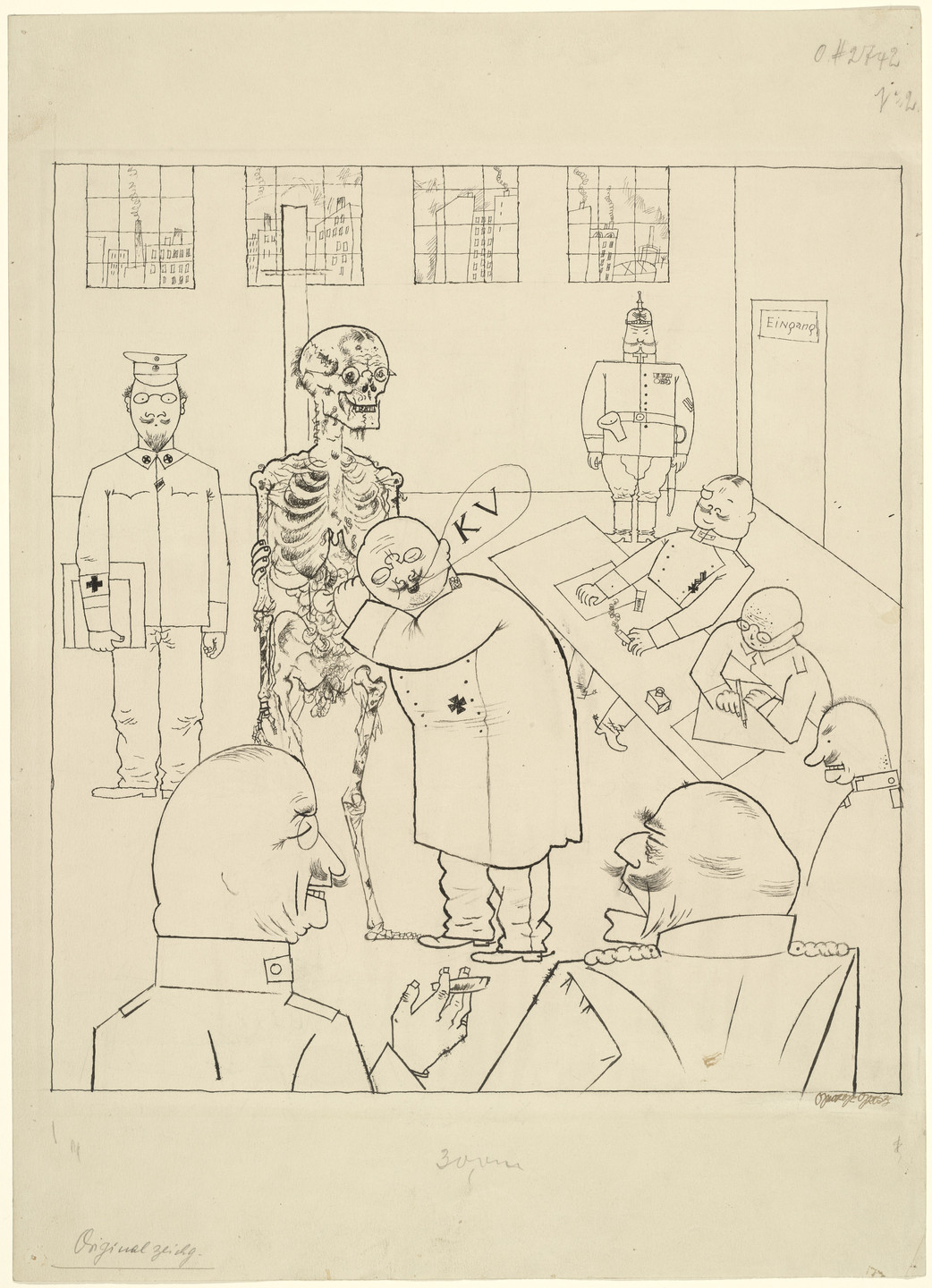 Celebrating George Grosz A Master Of Satirical Art On His Birth   George Grosz Fit For Active Service. Courtesy MOMA 