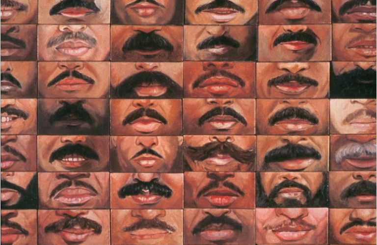 An Illustrated Story about Moustache and Masculinity in Bharti Kher Painting