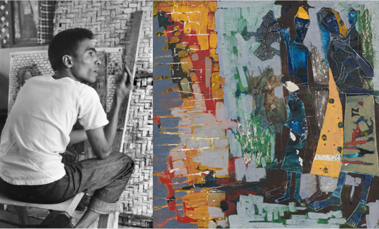 Shanti Dave: Celebrating India’s Pioneering Abstractionist in ‘Neither Earth Nor Sky’ Exhibition