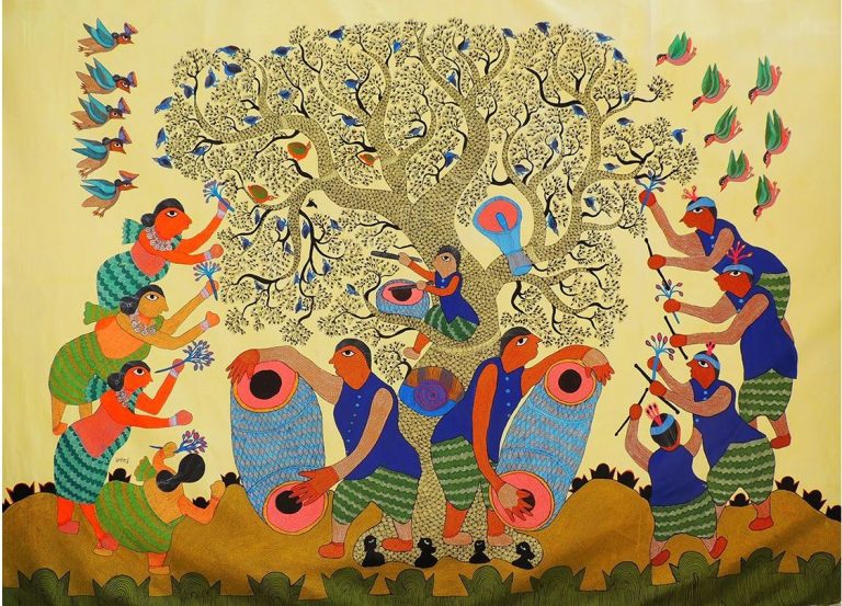 Exploring Gond Art: An Intersection of Culture and Technology at Swami Vivekananda Cultural Centre