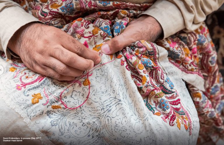 Stitching Beauty in Kashmir Valley: The Art of Sozni Embroidery