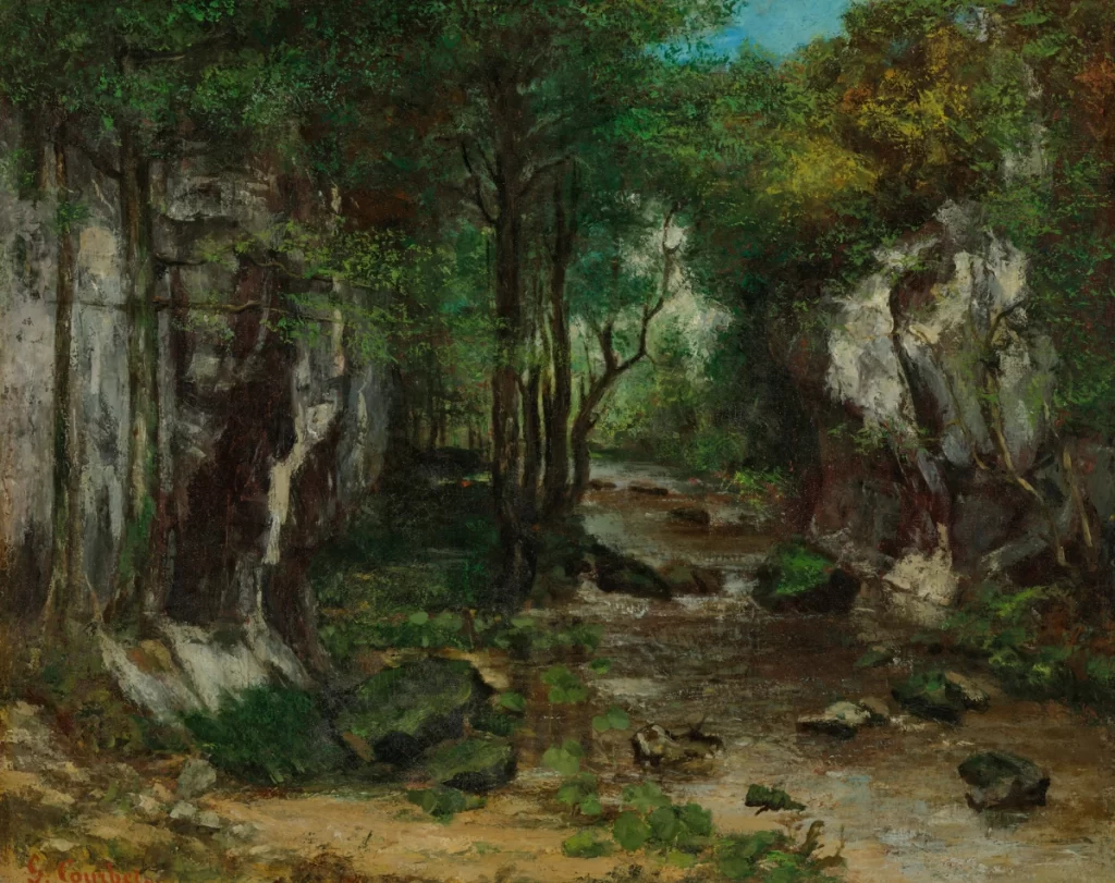 Gustave Courbet's landscape painting 