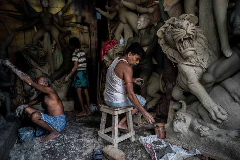 Durga Puja Idol Making Journey from Kumartuli to Guwahati