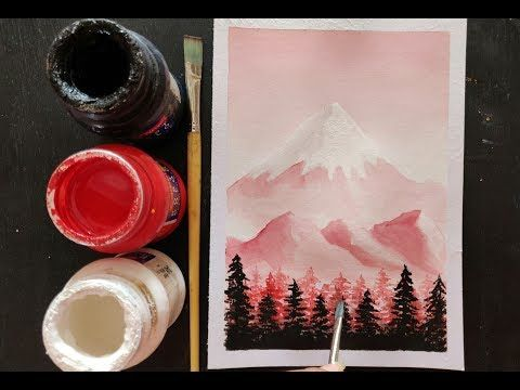 Poster Colour Painting for Beginners, Easy Painting Ideas, Poster Colour  Painting Ideas 