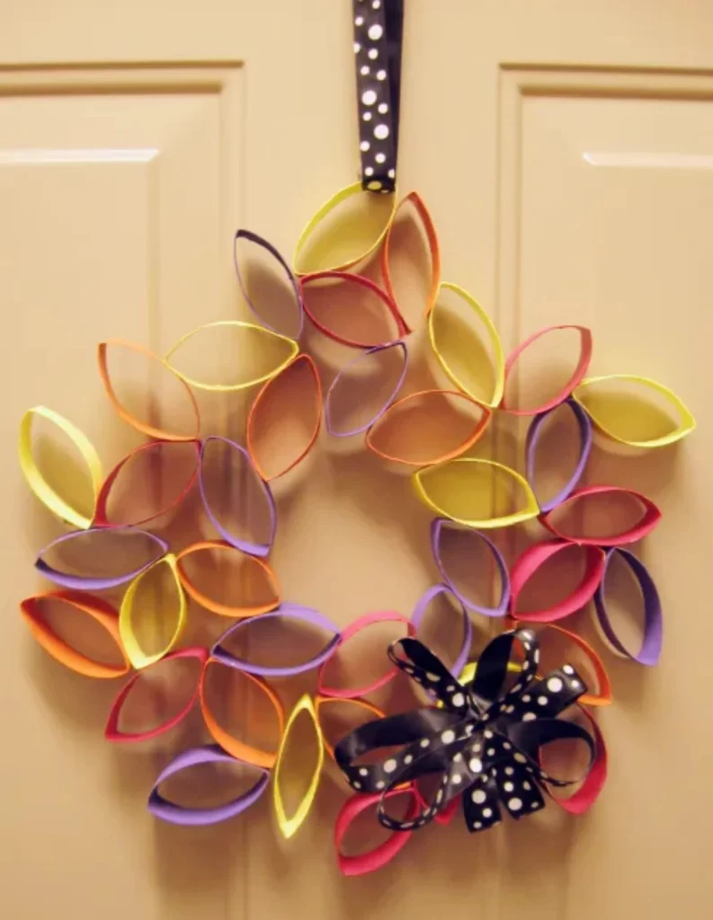 Cardboard Roll Wreath - 