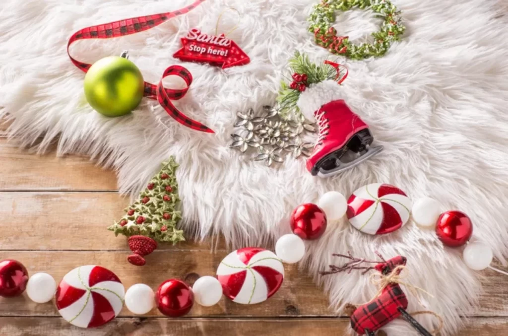 Christmas Decorations on the floor 