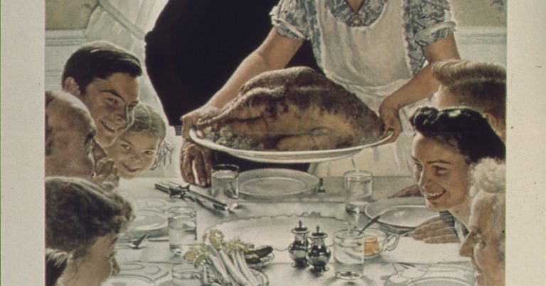 Cultural Significance of Norman Rockwell’s ‘Freedom From Want’ and the American Ideal of Abundance