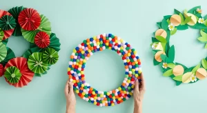 Crafting Christmas Cheer: Creative Cardboard and Paper Wreath Wonders