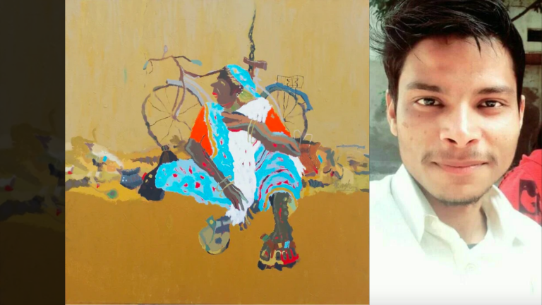 Distorted Realities and Expressive Canvases: Everyday Life through Akash Jatav’s Art