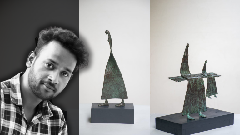 From Uttar Pradesh to National Acclaim: Indrapal’s Sculptural Exploration of Time, Society, and Mediums