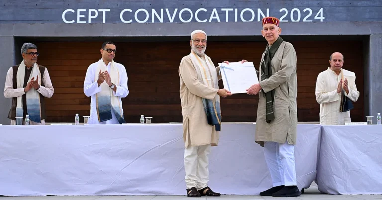 Celebrated Architect Prof. Christopher Benninger Awarded Honorary Doctorate by CEPT University