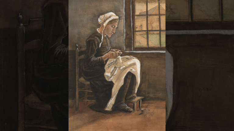 Did Van Gogh’s ‘Woman Sewing’ Borrow More Than Threads? Estimated at up to £3m