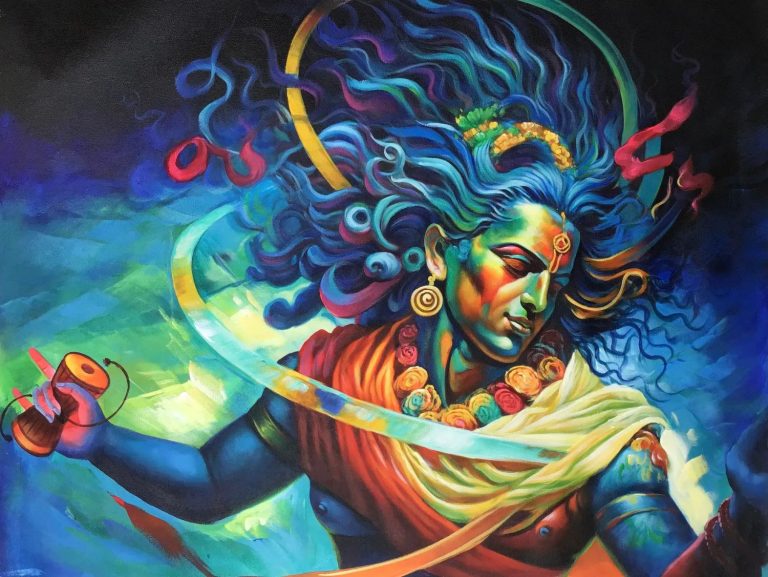 The Multifaceted Form of Lord Shiva in Abstract and Modern Art Shiva Paintings