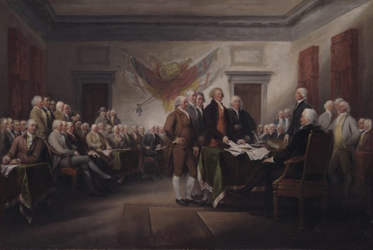 Myth of the Founding Fathers in John Trumbull’s “Declaration of Independence”