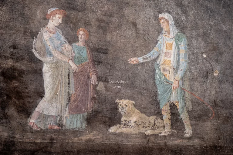 Pompeii’s Time Capsule Unveiled with Spectacular Frescoes, Illuminating Trojan War Legends