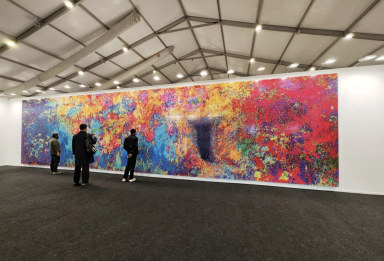 Ai Weiwei’s Monumental ‘Water Lilies’ in Plastic Bricks Debut at India Art Fair 2024