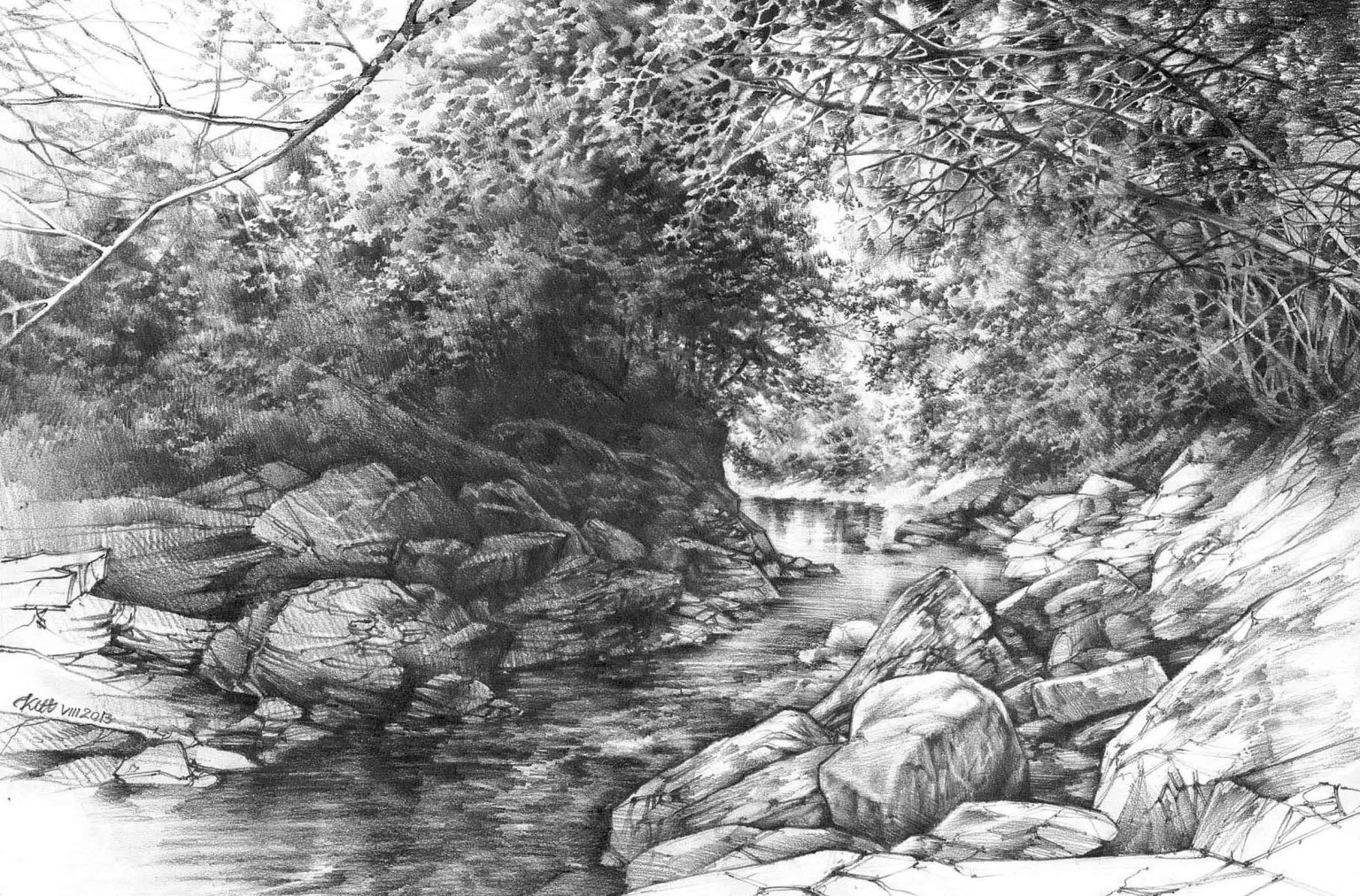 The Natural Beauty of Easy Landscape Drawings Abirpothi