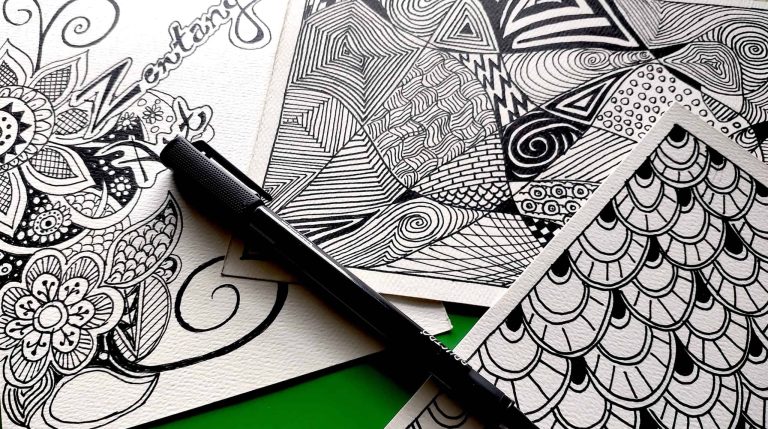 A ‘Zen’ and ‘Tangled’ State of Mind to Doodle Zentangle Art