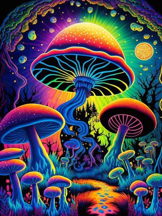 psychedelic mushroom art1