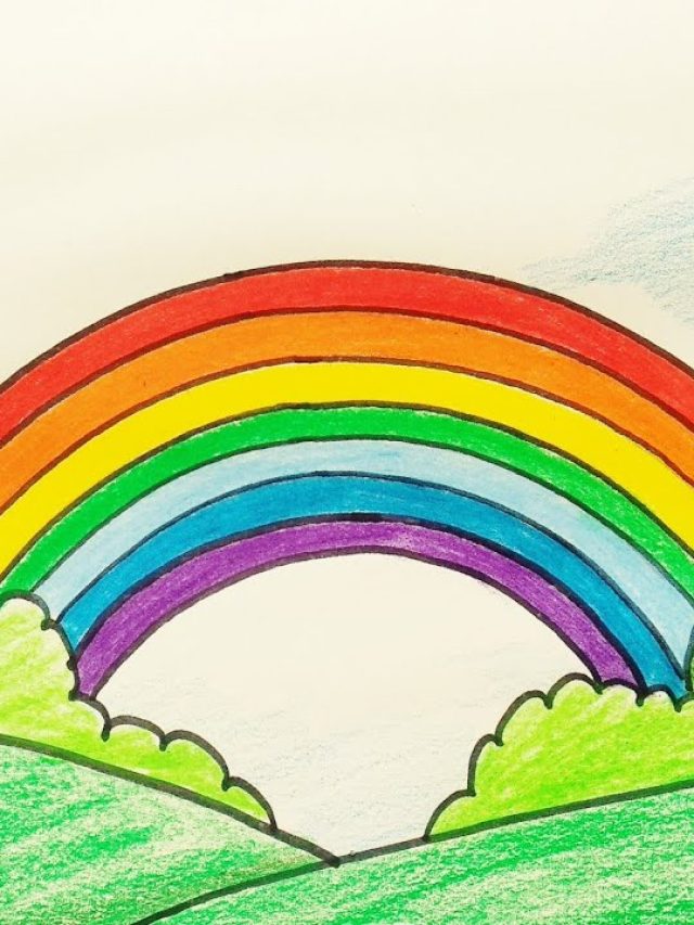 4 Steps to Make A Beautiful Rainbow Drawing