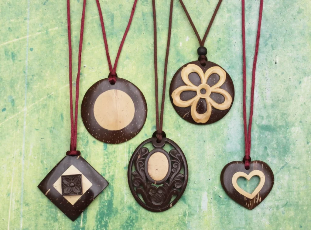 Coconut Shell Art Jewellery 