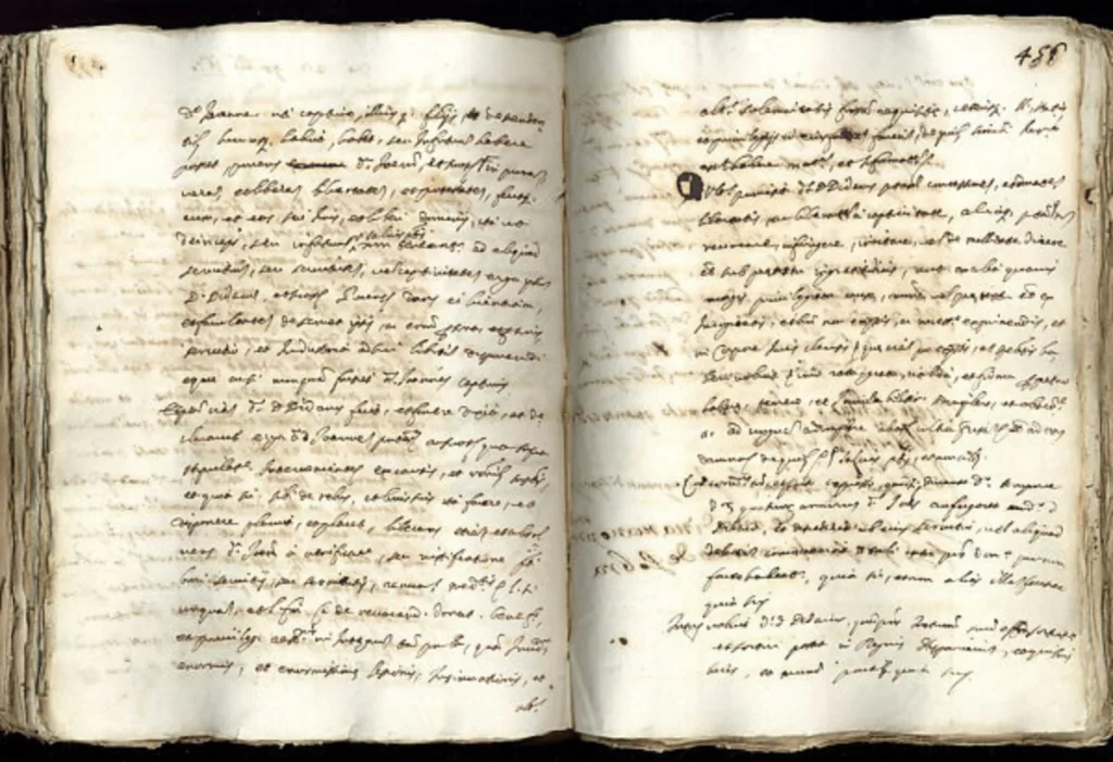 An old document detailing Juan de Pareja's life 