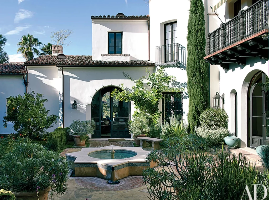 Mediterranean Revival Architecture Open Spaces