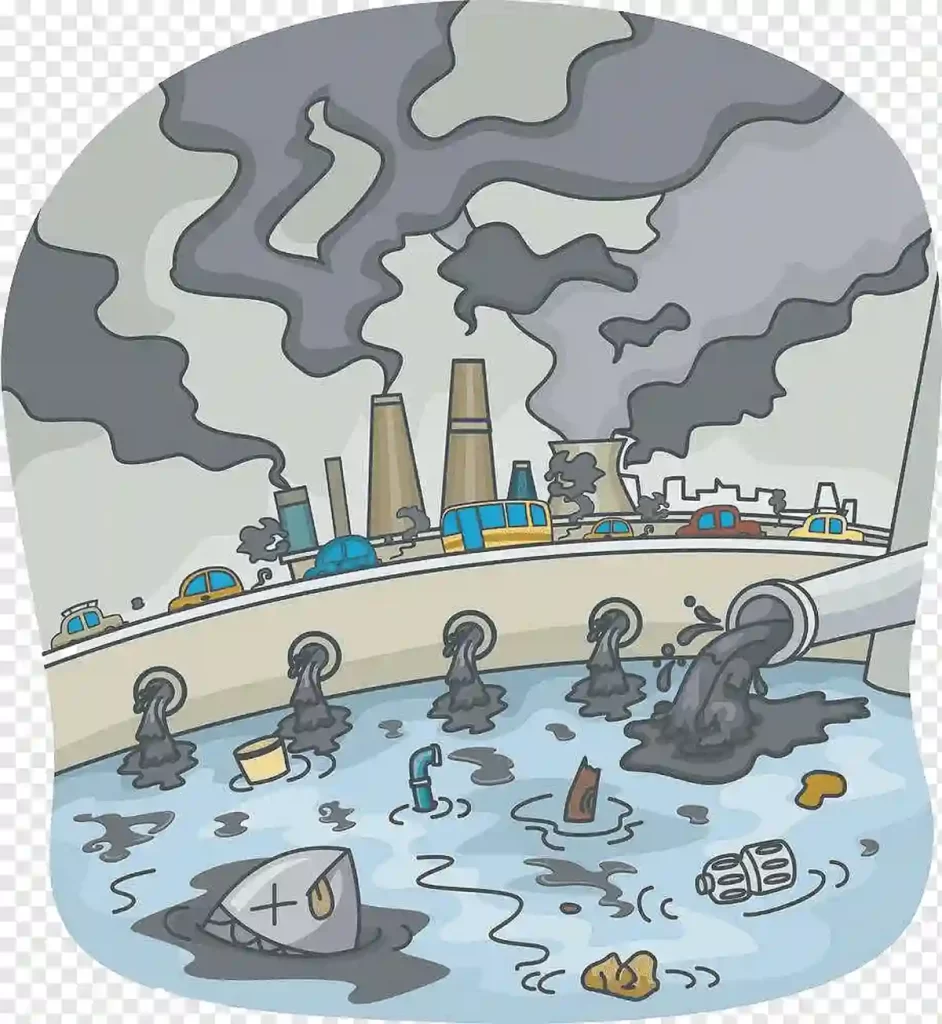 Pollution and Waste Drawing 