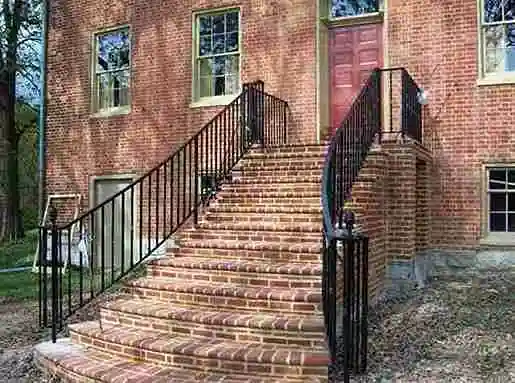 Porch of A Federal Style Architecture House 