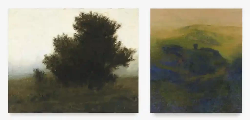 Richard Mayhew's Paintings Morning Bush and Gorge 
