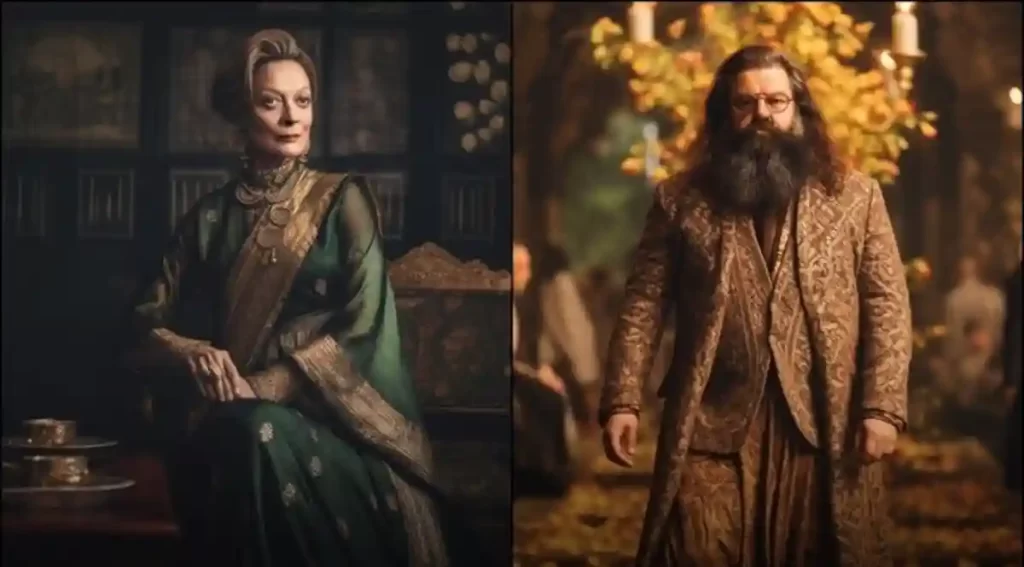 AI photos of Harry Potter characters in INdian attire 
