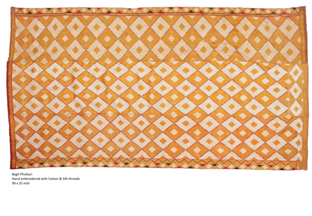 Bagh Phulkari Cotton and Silk 