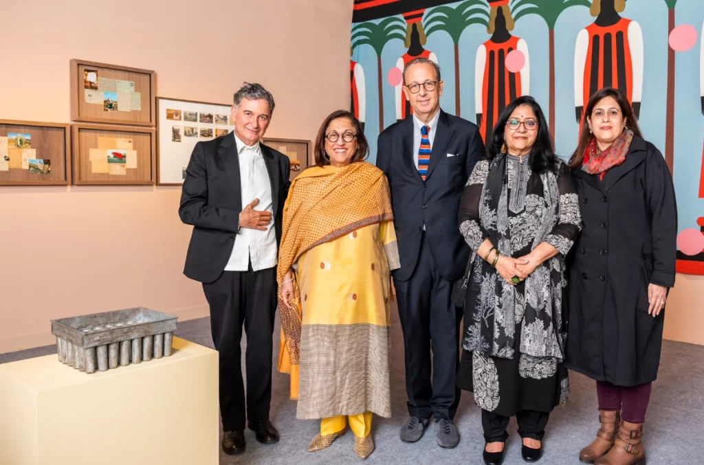 (From L- R) Andrea Anastasio, Kiran Nadar, Ambassador Bartoli, Roobina Karode and Apurva Kackar 