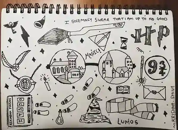 Harry Potter Doodle Art 