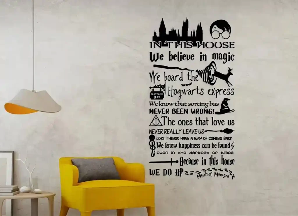 Harry Potter quote wall art 