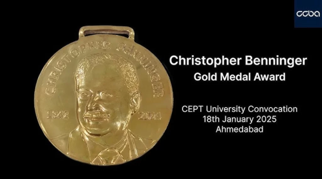 Christopher Benninger Gold Medal Award 