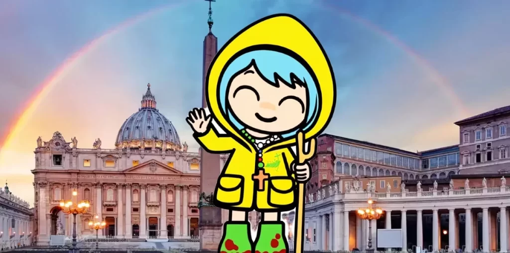 Luce in front of the Vatican 