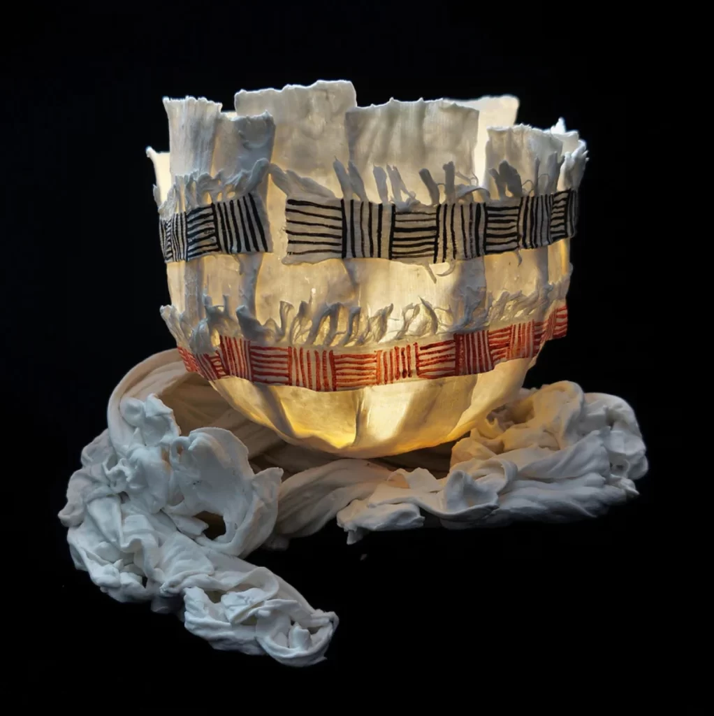 The Light Within-4 (2021) by Usha Garodia, Porcelain 11x9x9 In