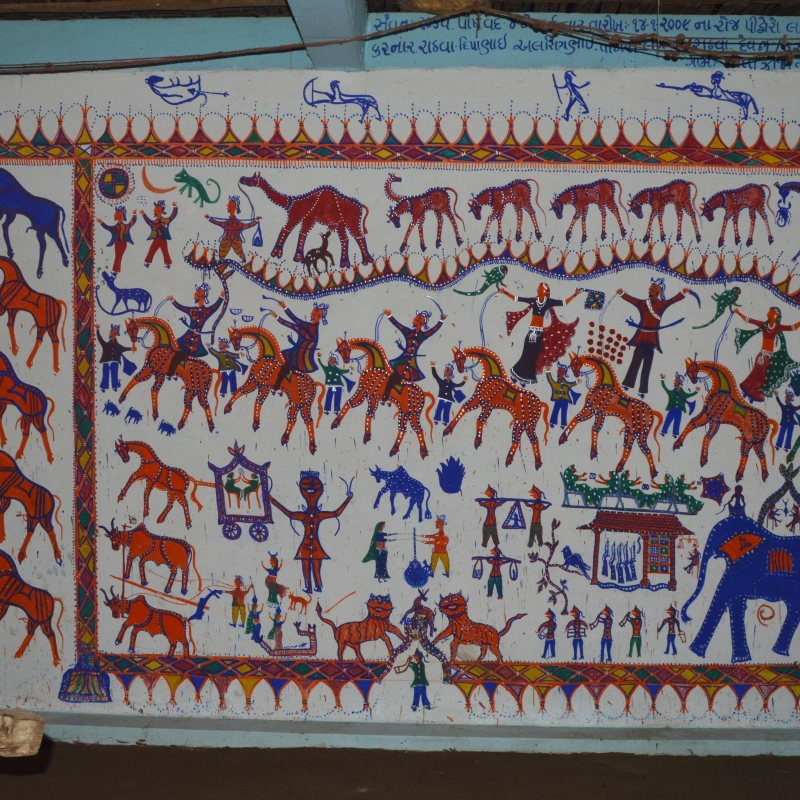 Pithora painting. Image Courtesy: Hanoz Patel, Sahapedia